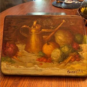 Vintage oil painting in wood 2 for $70